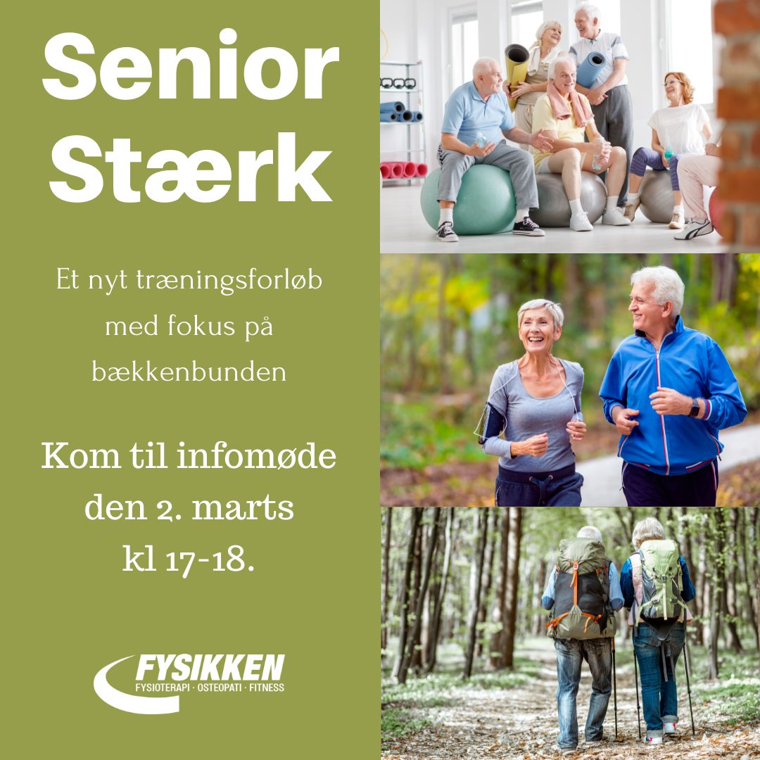 SeniorStærk – et nyt træningsforløb med fokus på træning af bækkenbunden