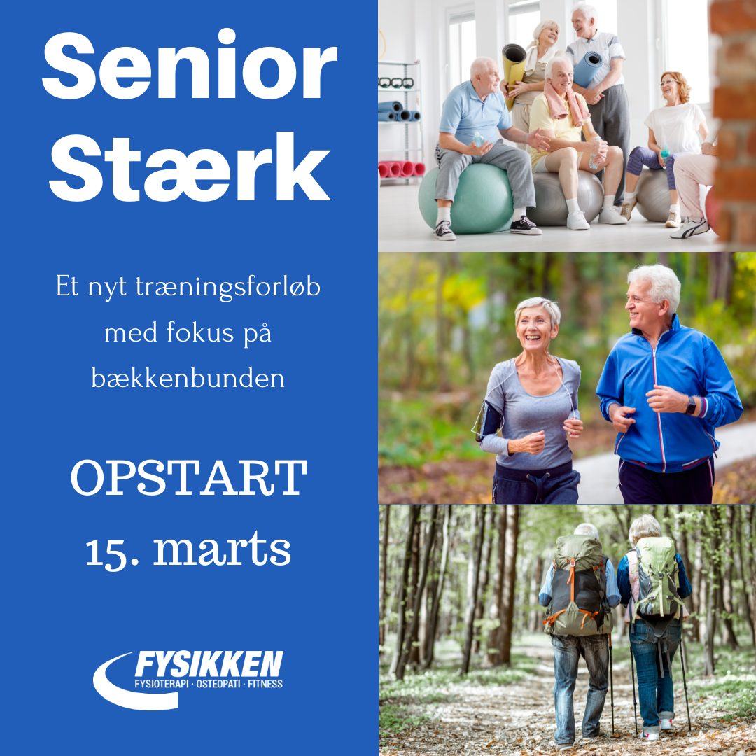 SeniorStærk – et nyt træningsforløb med fokus på træning af bækkenbunden. 